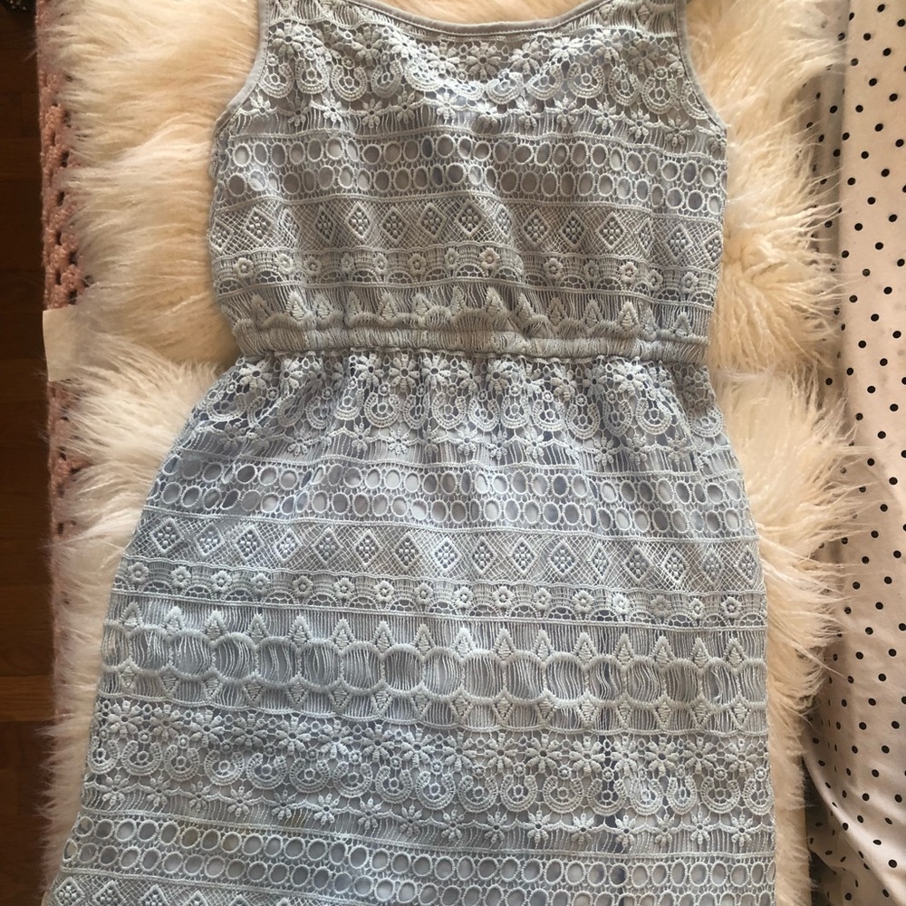 Light blue lace dress